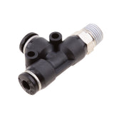Maxbell 5 Pieces Air Water Line Hose Tube Triple Push In Pneumatic Fitting DPD-D4-01
