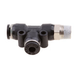 Maxbell 5 Pieces Air Water Line Hose Tube Triple Push In Pneumatic Fitting DPD-D4-01