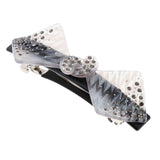 Maxbell Spring Barrette Resin Geometric Hair Grip Clip Women Hair Jewelry Gray