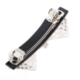 Maxbell Spring Barrette Resin Geometric Hair Grip Clip Women Hair Jewelry Gray