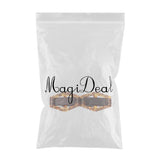 Maxbell Womens Hexagonal Simple Acrylic Hair Spring Clip Hair Accessories Brown