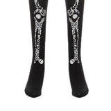Maxbell Women Halloween Thigh High Long Stockings Over Knee Costume Skull Bones