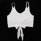 Maxbell Sleeveless Tank Tops Vest Casual V Neck Blouse Camisole for Summer  White M