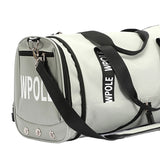 Maxbell Waterproof Yoga Gym Duffel Bag Sports Handbag with Shoes Compartment  Beige