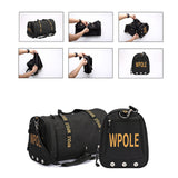 Maxbell Waterproof Yoga Gym Duffel Bag Sports Handbag with Shoes Compartment  Black