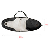 Maxbell 7.6ft Portable Surfboard Cover Wakeboard Bags for Surf Board Black