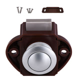 Maxbell Push Button Lock Cupboard Door Knob Campervan Motorhome Lock 20cm Brown A