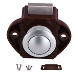 Maxbell Push Button Lock Cupboard Door Knob Campervan Motorhome Lock 20cm Brown A