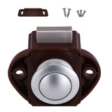 Maxbell Push Button Lock Cupboard Door Knob Campervan Motorhome Lock 20cm Brown A