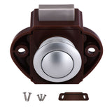 Maxbell Push Button Lock Cupboard Door Knob Campervan Motorhome Lock 20cm Brown A