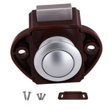 Maxbell Push Button Lock Cupboard Door Knob Campervan Motorhome Lock 20cm Brown A