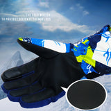 Maxbell Waterproof Winter Sports Gloves Ski Snowboard Bike Warm Snow Mitts Blue XL