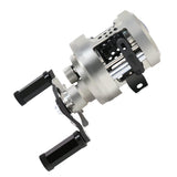 Maxbell Metal Trolling Reel Conventional Drum Reel for Sea Boat Fishing Silver Right