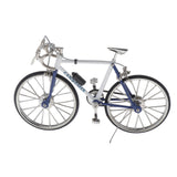 Maxbell 1:10 Scale Alloy Diecast Bike Model Bicycle Toys Decoration White Blue