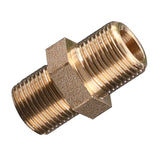 Maxbell Brass Pipe Hex Nipple Fitting Adapter Male Thread Water Oil Connector DN10