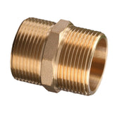 Maxbell Brass Pipe Hex Nipple Fitting Adapter Male Thread Water Oil Connector DN32