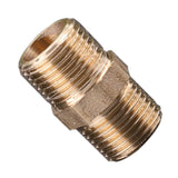 Maxbell Brass Pipe Hex Nipple Fitting Adapter Male Thread Water Oil Connector DN15