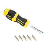 Maxbell 5 in 1 Slotted Philips Screwdriver Bit Set with Led Light  Yellow