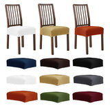 Maxbell Stretch Washable Removable Chair Seat Covers Slipcover Protector White
