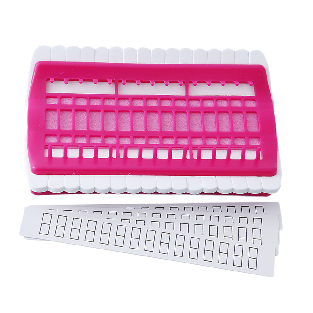 Maxbell 30 Holes Floss Organizer Embroidery Tool Sewing Needle Pins Holder Rose Red