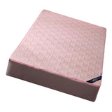 Maxbell Waterproof Cotton Bedding Fitted Sheet/Bed Cover  Light Pink_150x200cm