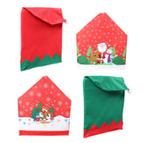 Maxbell Christmas Chair Cover Santa Hat Chair Slipcover Non-woven Cloth Style_1