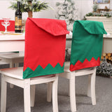 Maxbell Christmas Chair Cover Santa Hat Chair Slipcover Non-woven Cloth Style_1