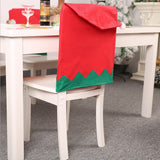 Maxbell Christmas Chair Cover Santa Hat Chair Slipcover Non-woven Cloth Style_1