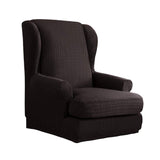 Maxbell Stretch Wing Back Chair Cover 2-Piece Wingback Sofa Slipcover Coffee