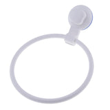 Maxbell Bathroom Vacuum Suction Cup Towel Ring Round Holder Stand No Nail Durable