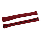 Maxbell 2pcs Non-slip Stretch Furniture Chair Armrest Cover Protector Wine Red