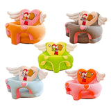 Maxbell Cartoon Baby Toddler Learn to Sit Fold Sofa Chairs Armchair Cover Camel