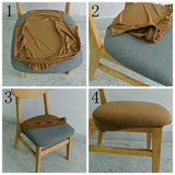 Maxbell Stretch Dining Room Chair Seat Cover with Locking Buckle Pink