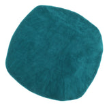 Velvet Stretch Chair Seat Cover Protector Office Chair Slipcover Lake Blue