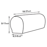 Maxbell 2 Pieces Non-slip Stretch Furniture Sofa Armrest Cover Protector Gray