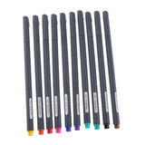 Maxbell 1 Set Plastic Fine Liner Pen Making Pen High Lighter Markers 10pcs