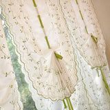 Maxbell Decorative Roman Curtain Embroidery Window Shade for Small Window 150x60cm