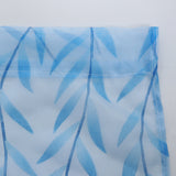 Maxbell Sheer Gauze Voile Window Curtain Tulle Drape Rod Pocket 100X270cm Blue