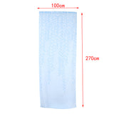 Maxbell Sheer Gauze Voile Window Curtain Tulle Drape Rod Pocket 100X270cm Blue