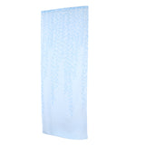 Maxbell Sheer Gauze Voile Window Curtain Tulle Drape Rod Pocket 100X270cm Blue