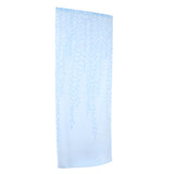 Maxbell Sheer Gauze Voile Window Curtain Tulle Drape Rod Pocket 100X270cm Blue