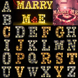 Maxbell Decorative LED Letter Marquee Sign with Lights A