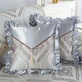 Maxbell AntiSlip Simple Ice Silk Furniture Protector Sofa Cushion Cover Pad 90x120cm