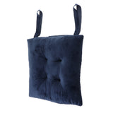 Maxbell Cotton Chair Pads Solid Color Chair Cushion for Office,Home Tibetan Blue