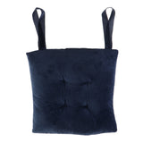 Maxbell Cotton Chair Pads Solid Color Chair Cushion for Office,Home Tibetan Blue