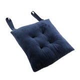 Maxbell Cotton Chair Pads Solid Color Chair Cushion for Office,Home Tibetan Blue