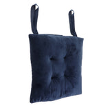 Maxbell Cotton Chair Pads Solid Color Chair Cushion for Office,Home Tibetan Blue