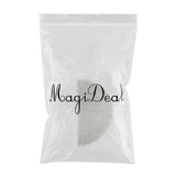 Maxbell Half Round Artificial Wool Sheepskin Floor Mat Fluffy Floor Mat White