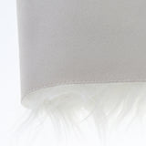 Maxbell Half Round Artificial Wool Sheepskin Floor Mat Fluffy Floor Mat White