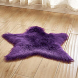 Maxbell Plush Shaggy Area Rugs Fluffy Floor Carpet for Bedroom Bedside Purple